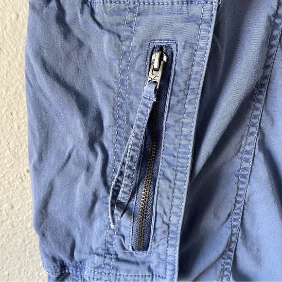 Hollister Low Rise Baggy Cargo Pants Womens 14 Blue Utility Skater Street Grunge - Picture 6 of 16